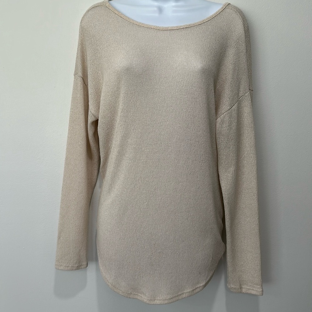 Twist Open Back Sweater